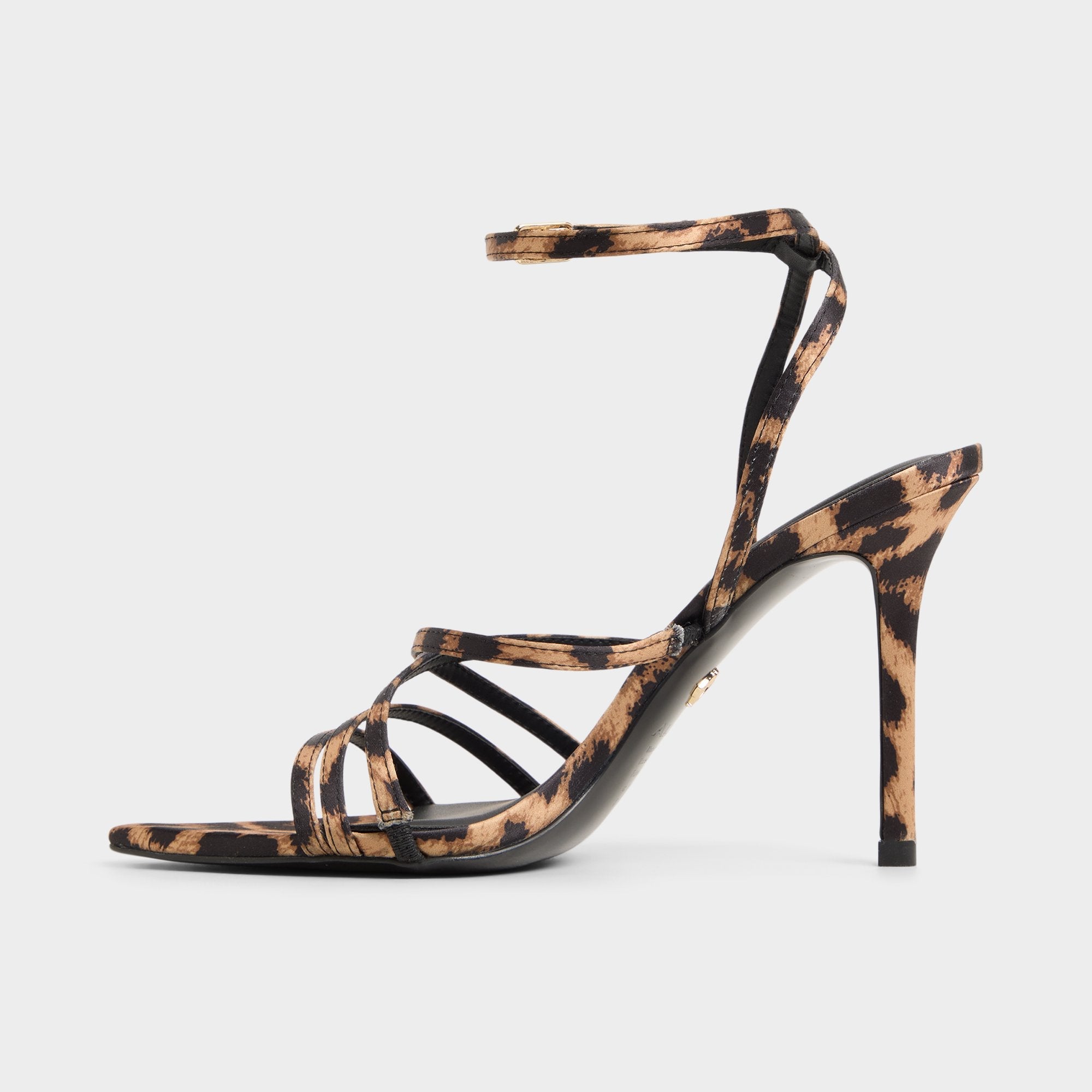 Aldo Solania Brown Multi Women's Strappy sandals - Strappy heeled sandal, Stiletto heel Women