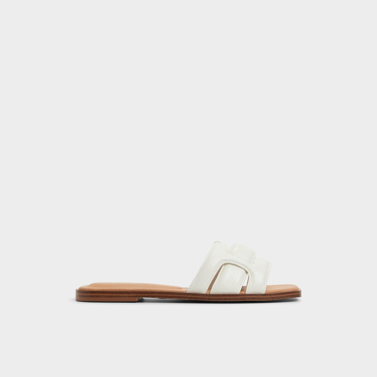 Aldo Eleny White Women's Flats - Slide sandal Women