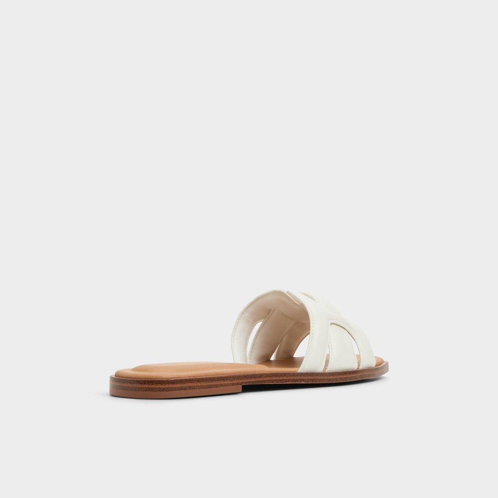 Aldo Eleny White Women's Flats - Slide sandal Women