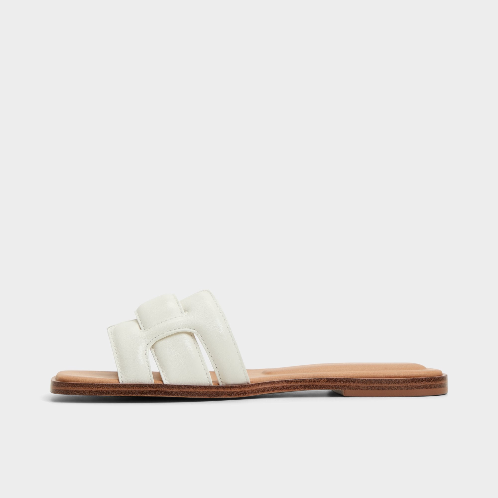Aldo Eleny White Women's Flats - Slide sandal Women