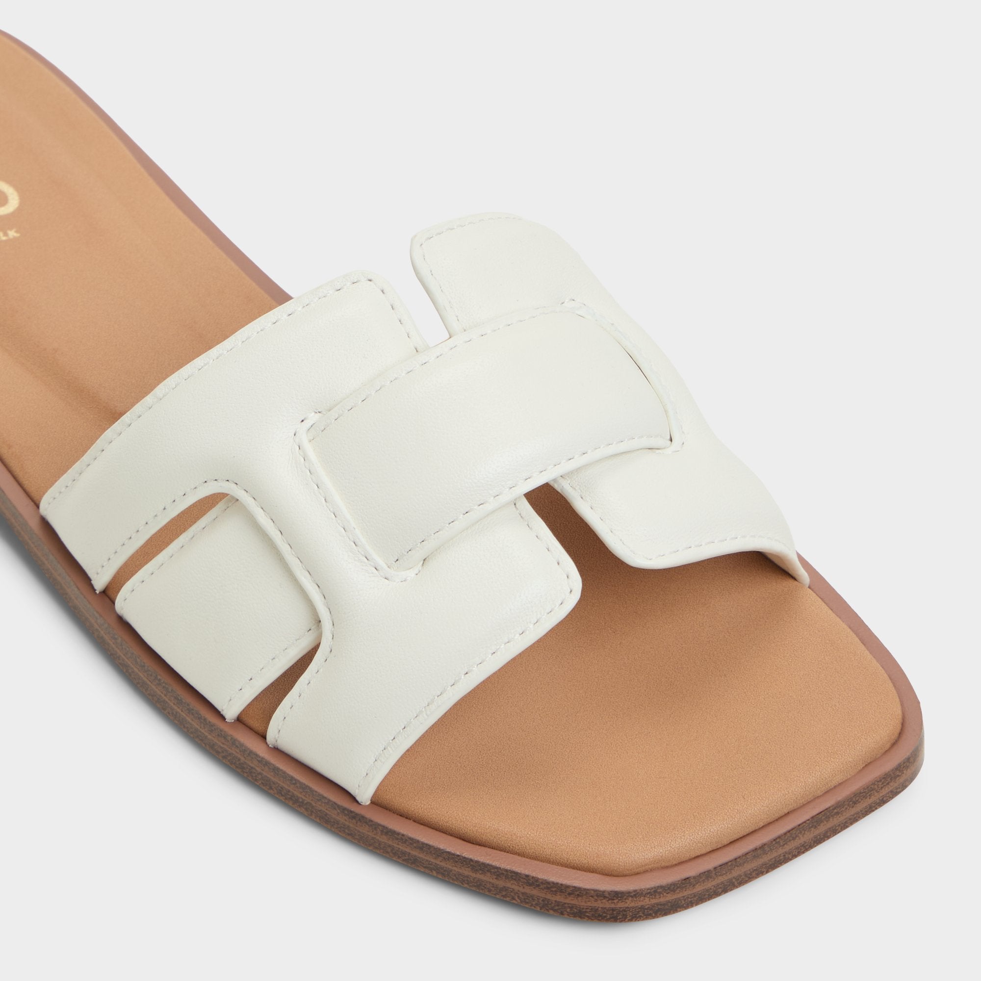 Aldo Eleny White Women's Flats - Slide sandal Women