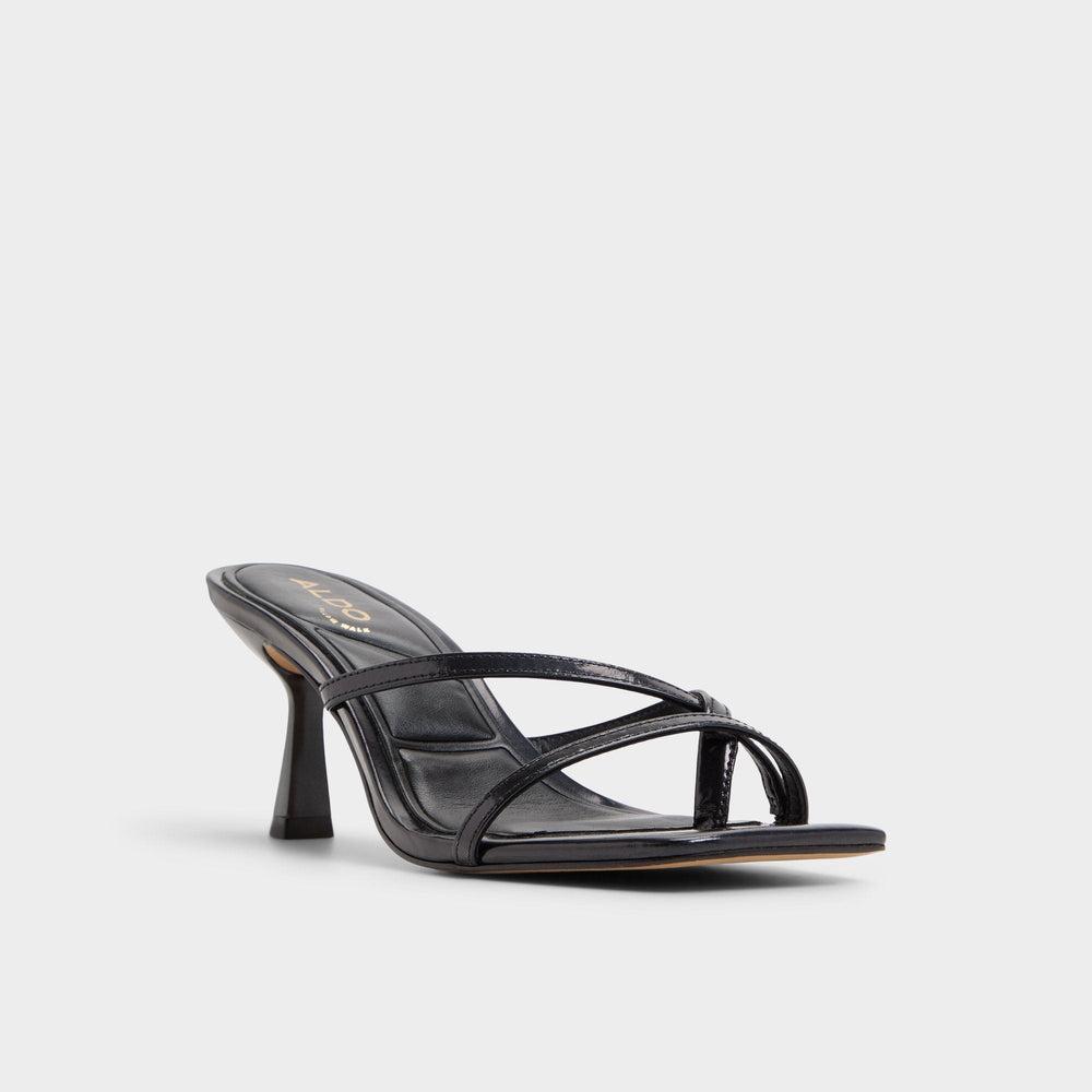 Aldo Calypsa Black Women's Animal Prints - Strappy heeled sandal, Block heel Women