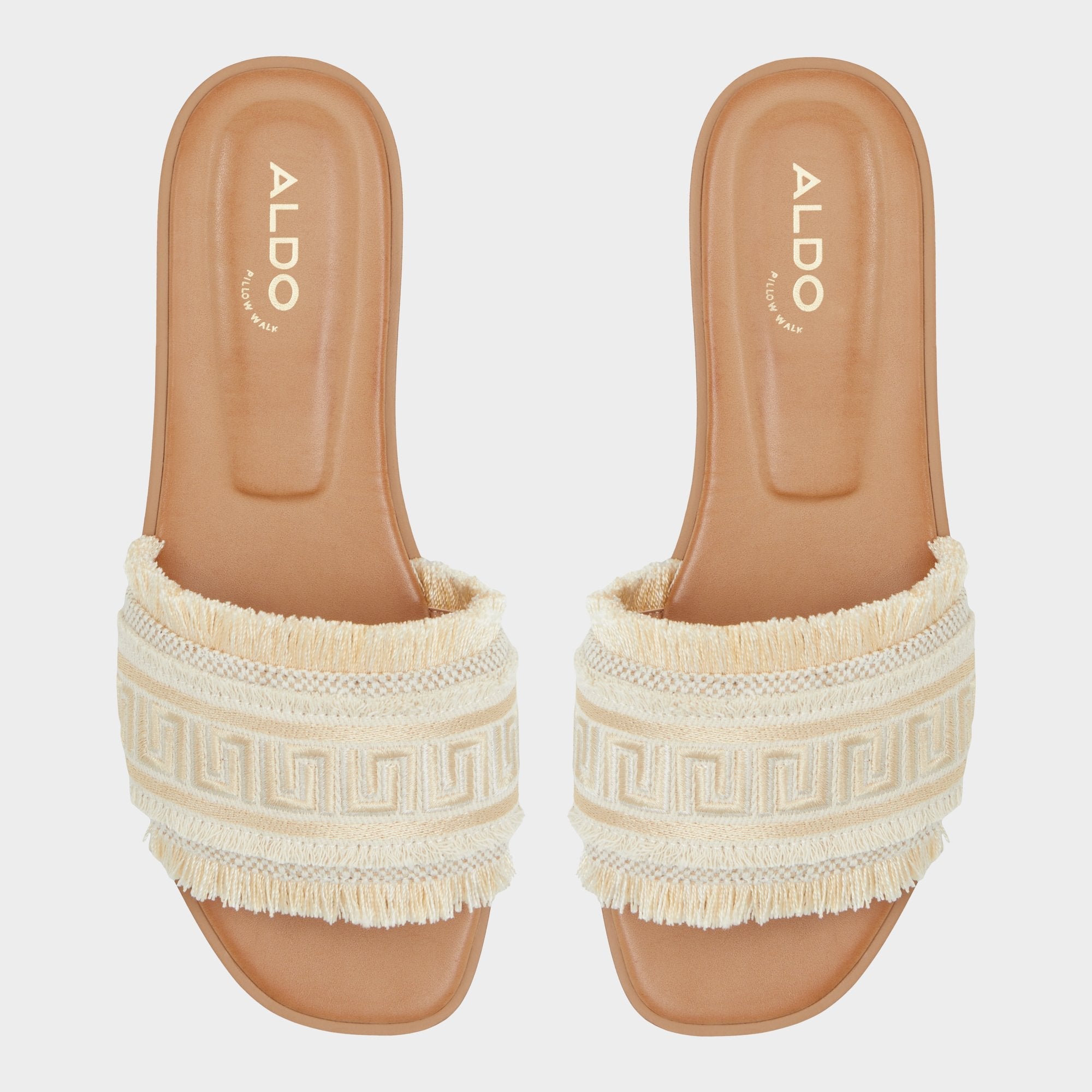 Aldo Nalani Gold Women's Flats - Slide sandal Women