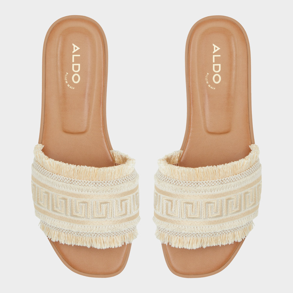Aldo Nalani Gold Women's Flats - Slide sandal Women