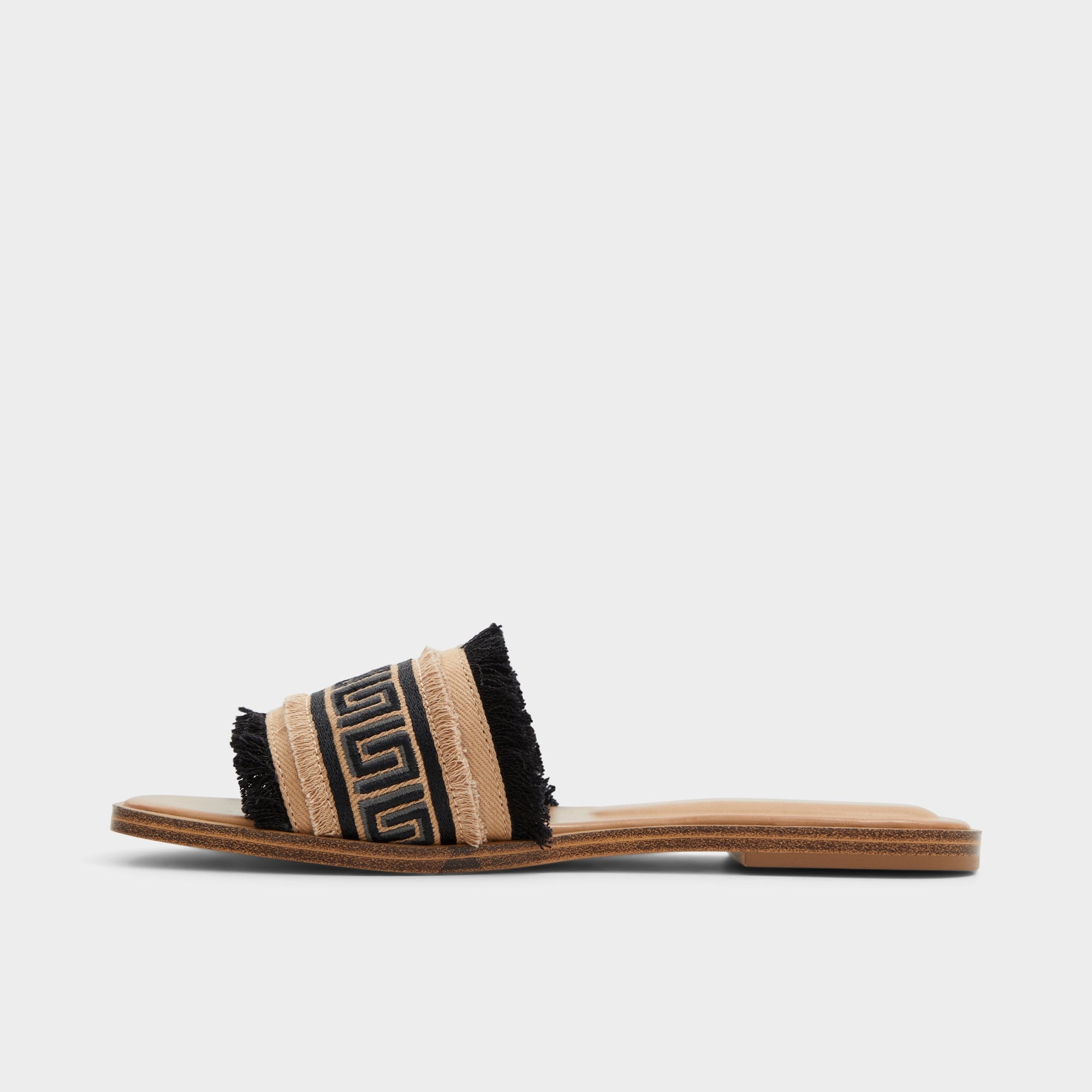 Aldo Nalani Open Black Women's Flats - Slide sandal Women