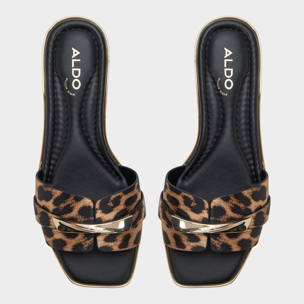 Aldo Darlina Brown Multi Women's Flats - Slide sandal Women