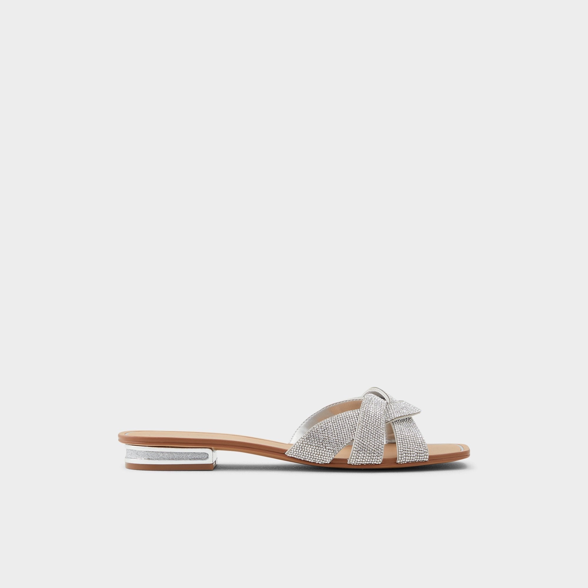 Aldo Coredith Silver Women's Flats - Slide sandal Women