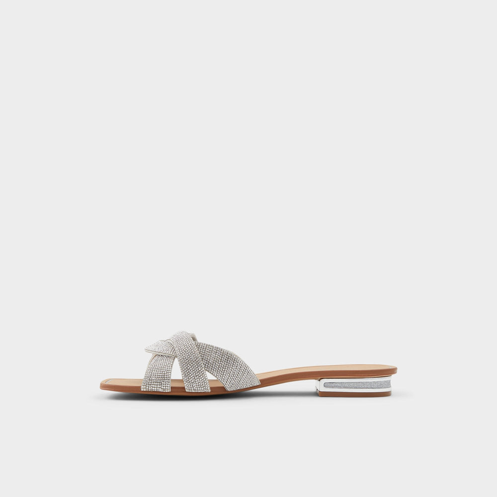 Aldo Coredith Silver Women's Flats - Slide sandal Women