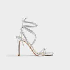 Aldo Phaedra in Silver - Strappy stiletto sandal Women