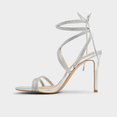 Aldo Phaedra in Silver - Strappy stiletto sandal Women
