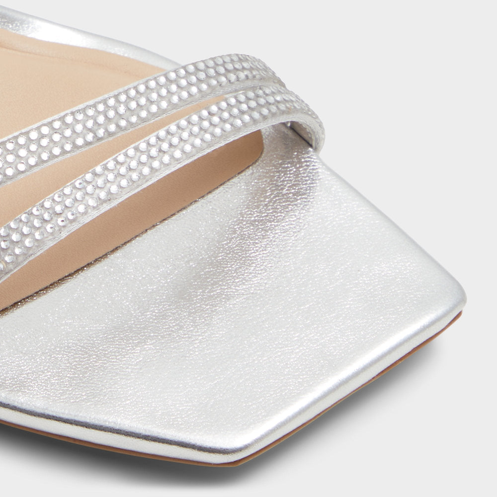 Aldo Phaedra in Silver - Strappy stiletto sandal Women