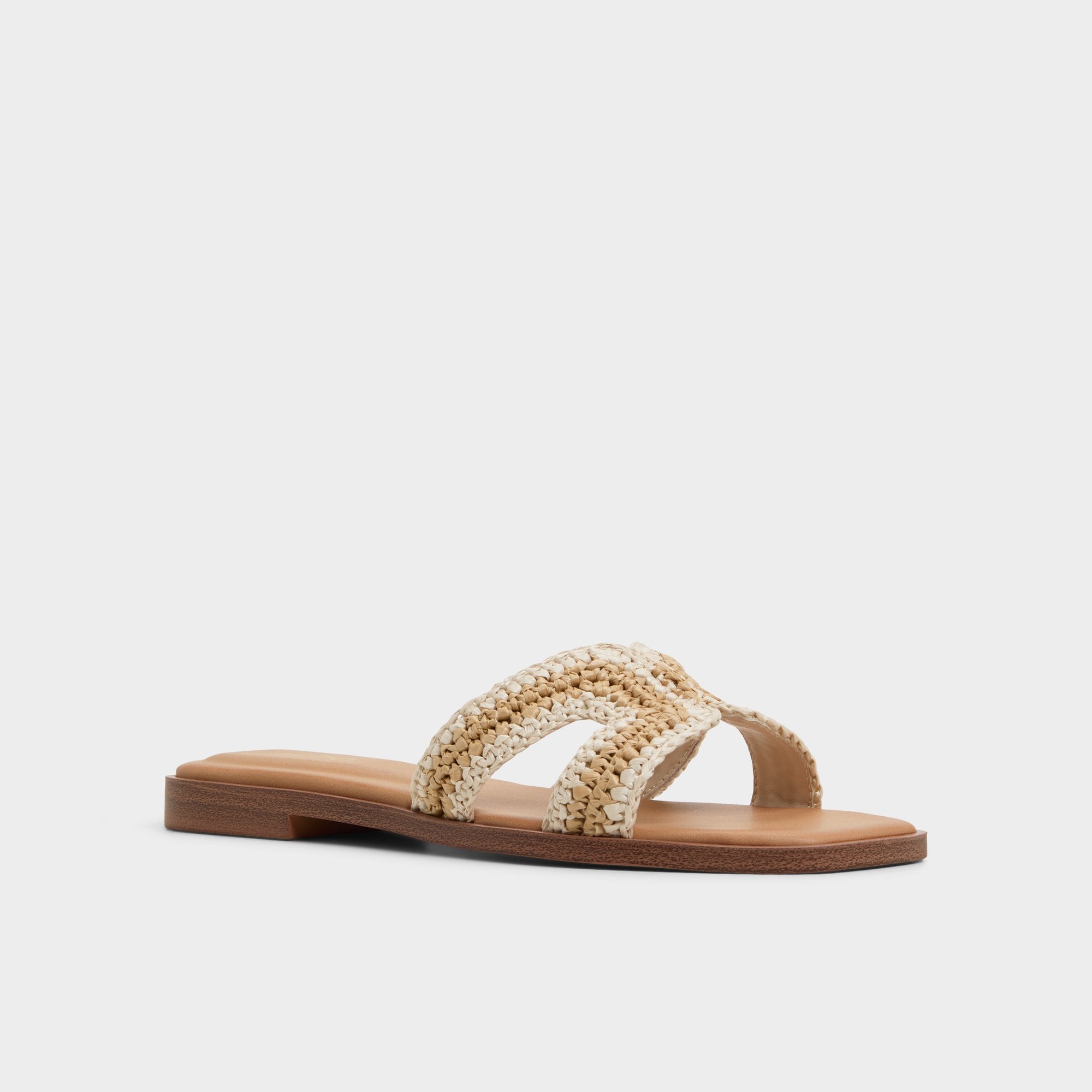 Aldo Itsandal Beige Women's Flats - Slide sandal Women