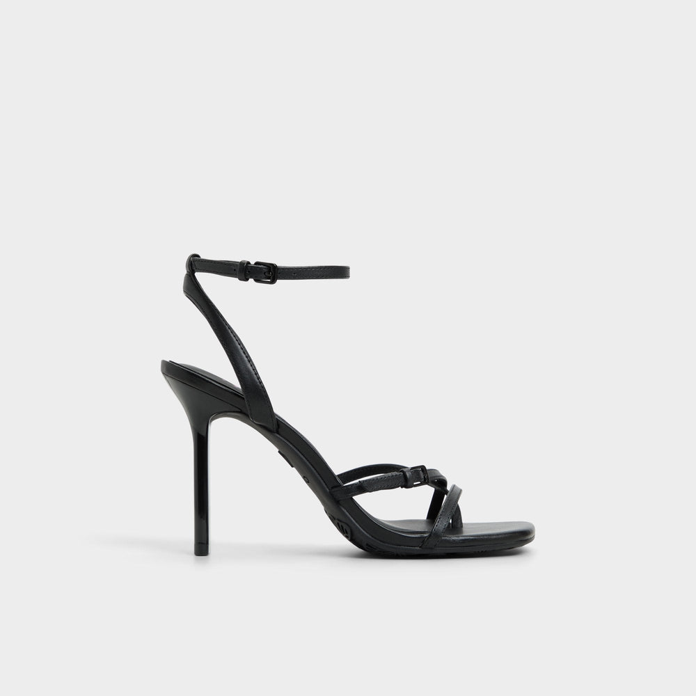 Aldo Conney Black Women's Heeled sandals - Strappy heeled sandal, Stiletto heel Women