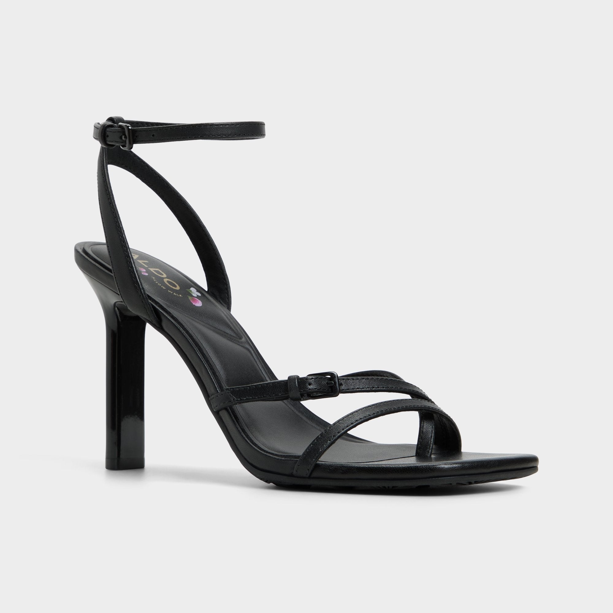 Aldo Conney Black Women's Heeled sandals - Strappy heeled sandal, Stiletto heel Women