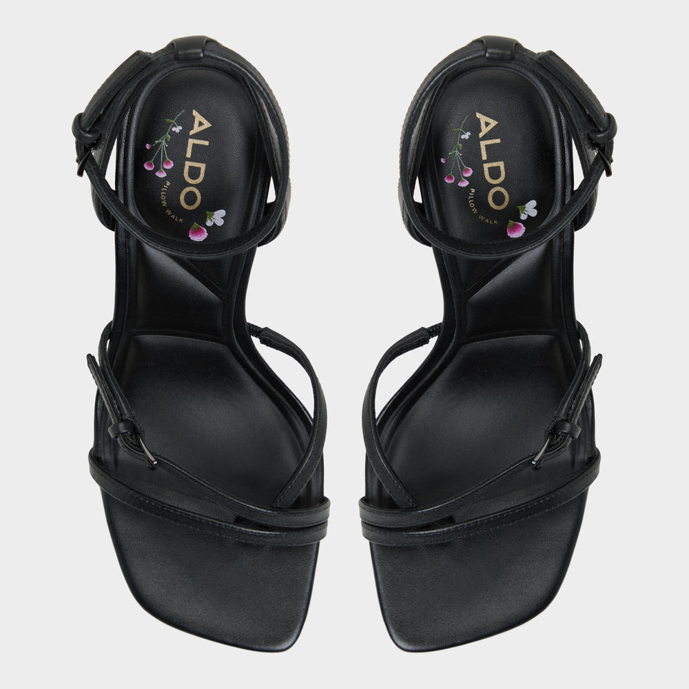 Aldo Conney Black Women's Heeled sandals - Strappy heeled sandal, Stiletto heel Women