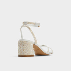 Aldo Bouclettie Other White Women's Block heels - Strappy heeled sandal, Block heel Women