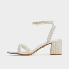 Aldo Bouclettie Other White Women's Block heels - Strappy heeled sandal, Block heel Women