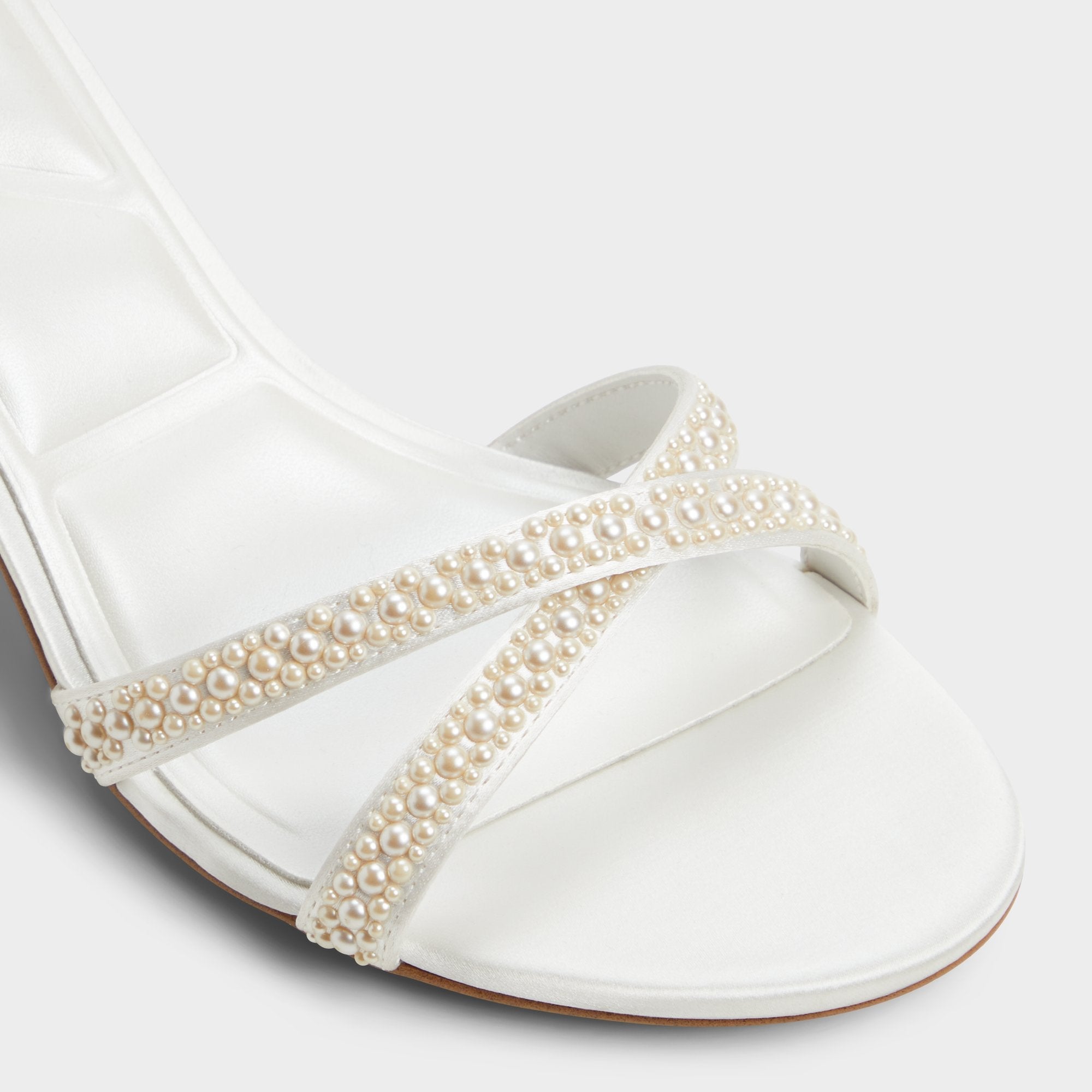 Aldo Bouclettie Other White Women's Block heels - Strappy heeled sandal, Block heel Women