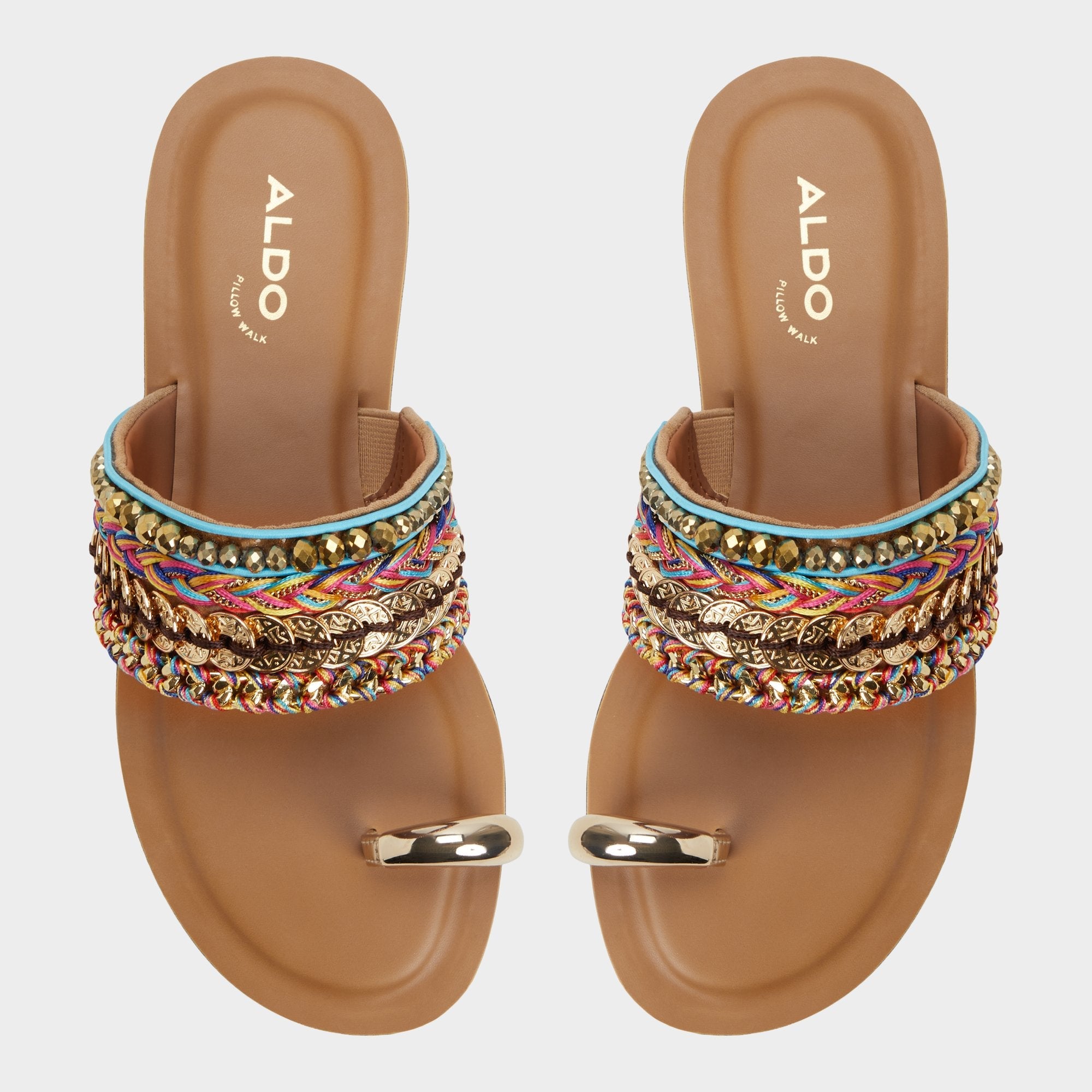 Aldo Beachwalk Multicolor Women's Flats - Slide sandal Women