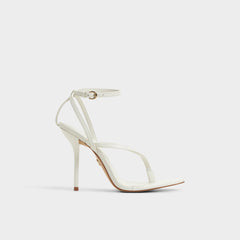 Aldo Abyfindley White/Bone Women's Strappy sandals - Heeled flip flop Women
