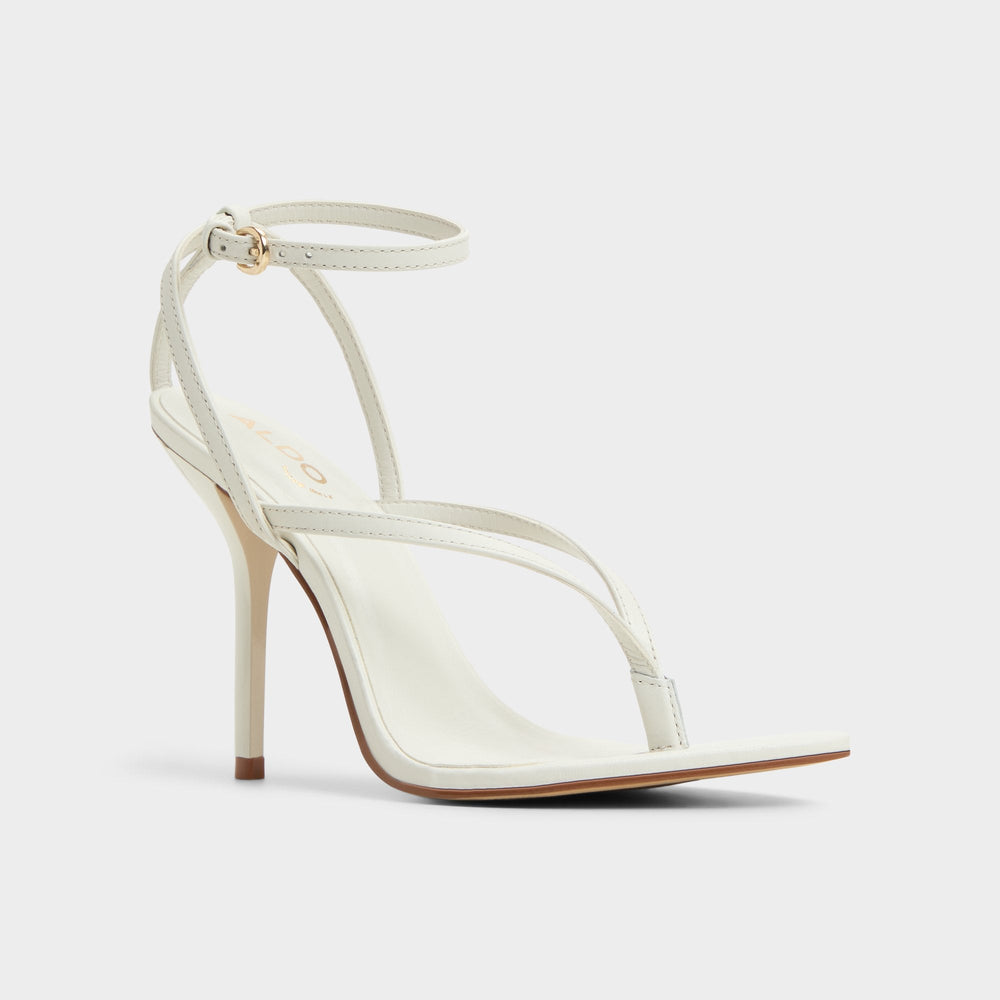 Aldo Abyfindley White/Bone Women's Strappy sandals - Heeled flip flop Women