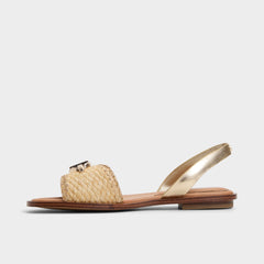 Aldo Goassi Gold Women's Iridescent metallics - Flat sandal Women