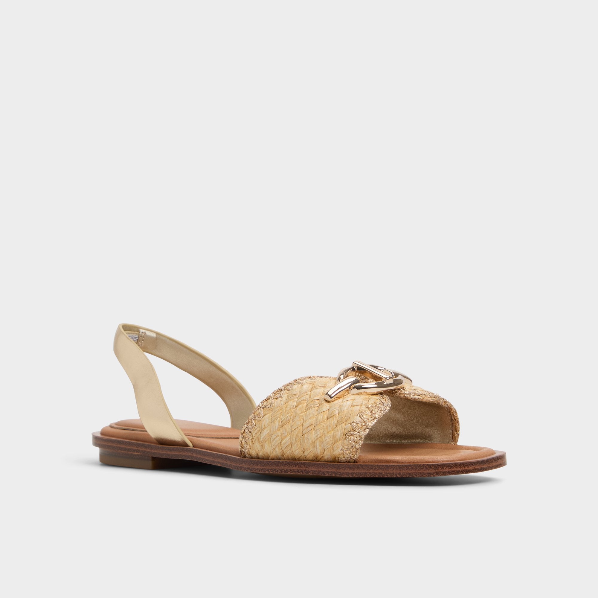 Aldo Goassi Gold Women's Iridescent metallics - Flat sandal Women