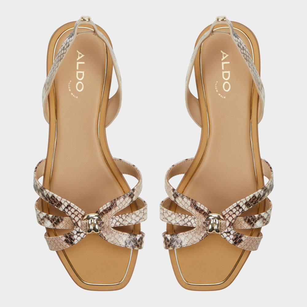 Aldo Marassita Brown Multi Women's Slingbacks - Flat sandal Women
