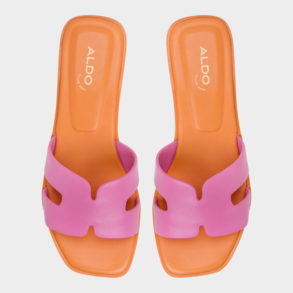Aldo Itsandal Bright Pink Women's Flats - Slide sandal Women