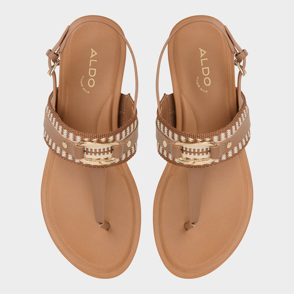 Aldo Taylen Medium Brown Women's Festival shoes accessories - T-strap sandal Women