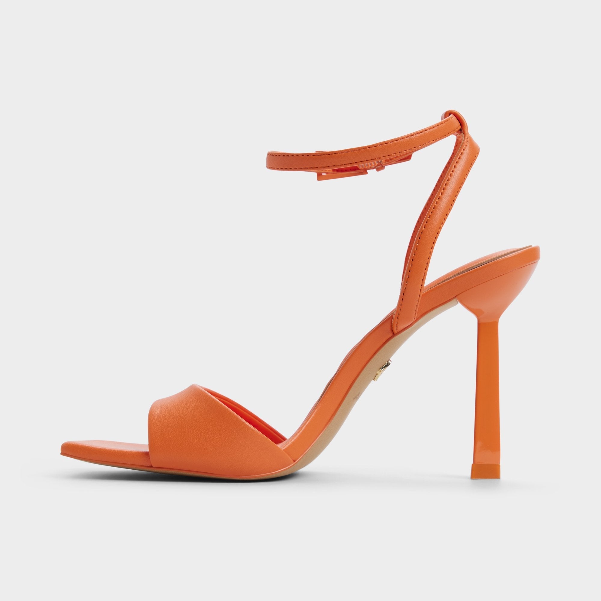 Aldo Illustrious Medium Orange Women's Strappy Heels - Strappy heeled sandal, Stiletto heel Women