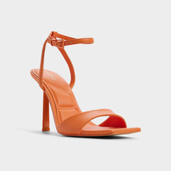 Aldo Illustrious Medium Orange Women's Strappy Heels - Strappy heeled sandal, Stiletto heel Women
