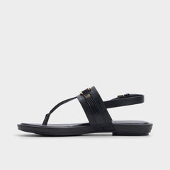 Aldo Taylen Black Women's Footbed sandals - T-strap sandal Women