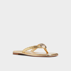 Aldo Conchiglia Gold Women's Flats - Flip flop Women