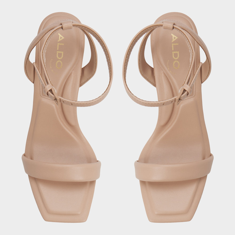 Aldo Aurorai Bone Women's Strappy sandals - Strappy heeled sandal, Block heel Women