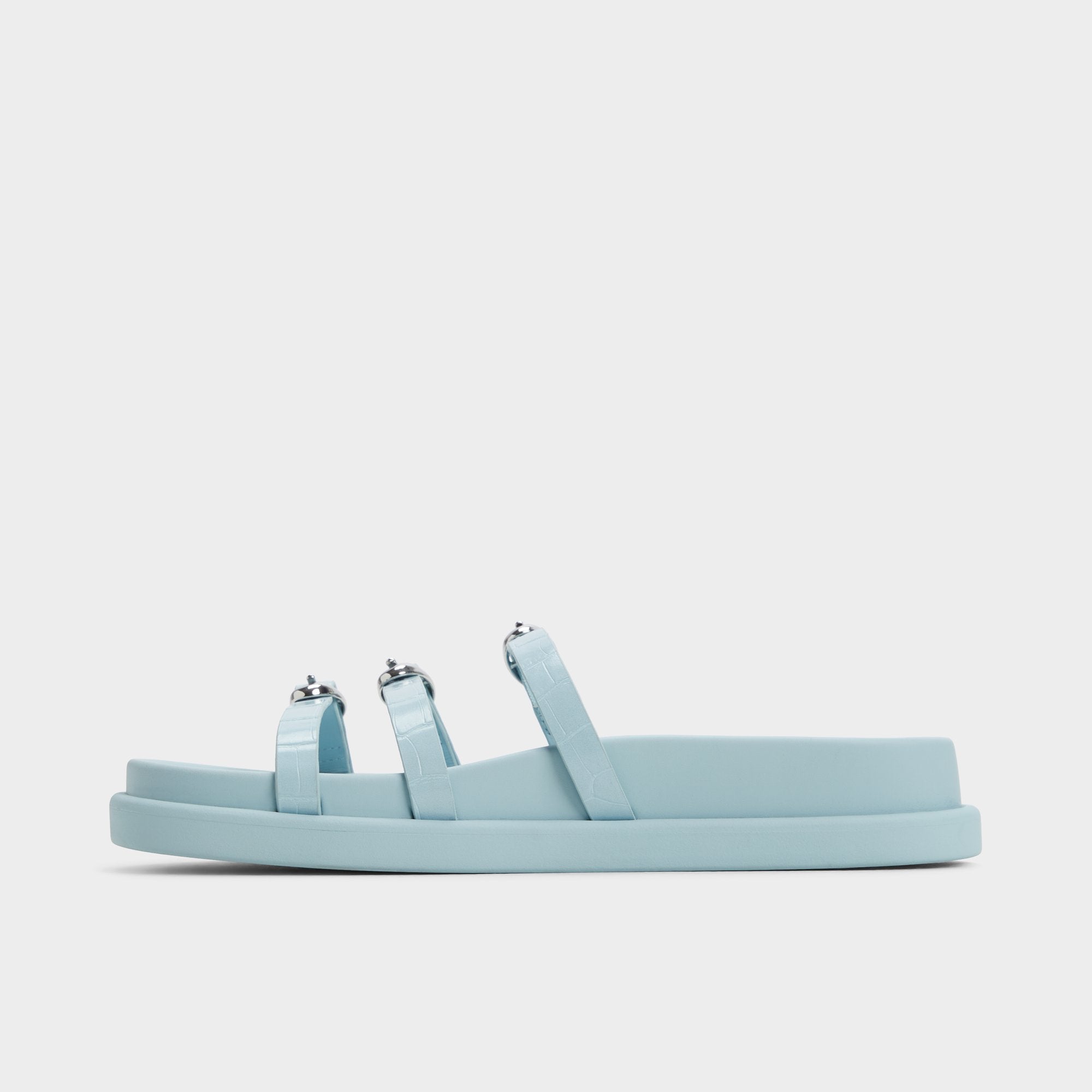 Aldo Zephyra Pastel Blue Women's Footbed sandals - Footbed sandal Women