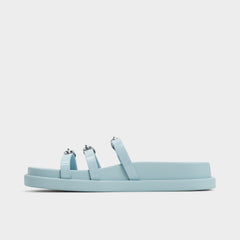 Aldo Zephyra Pastel Blue Women's Footbed sandals - Footbed sandal Women