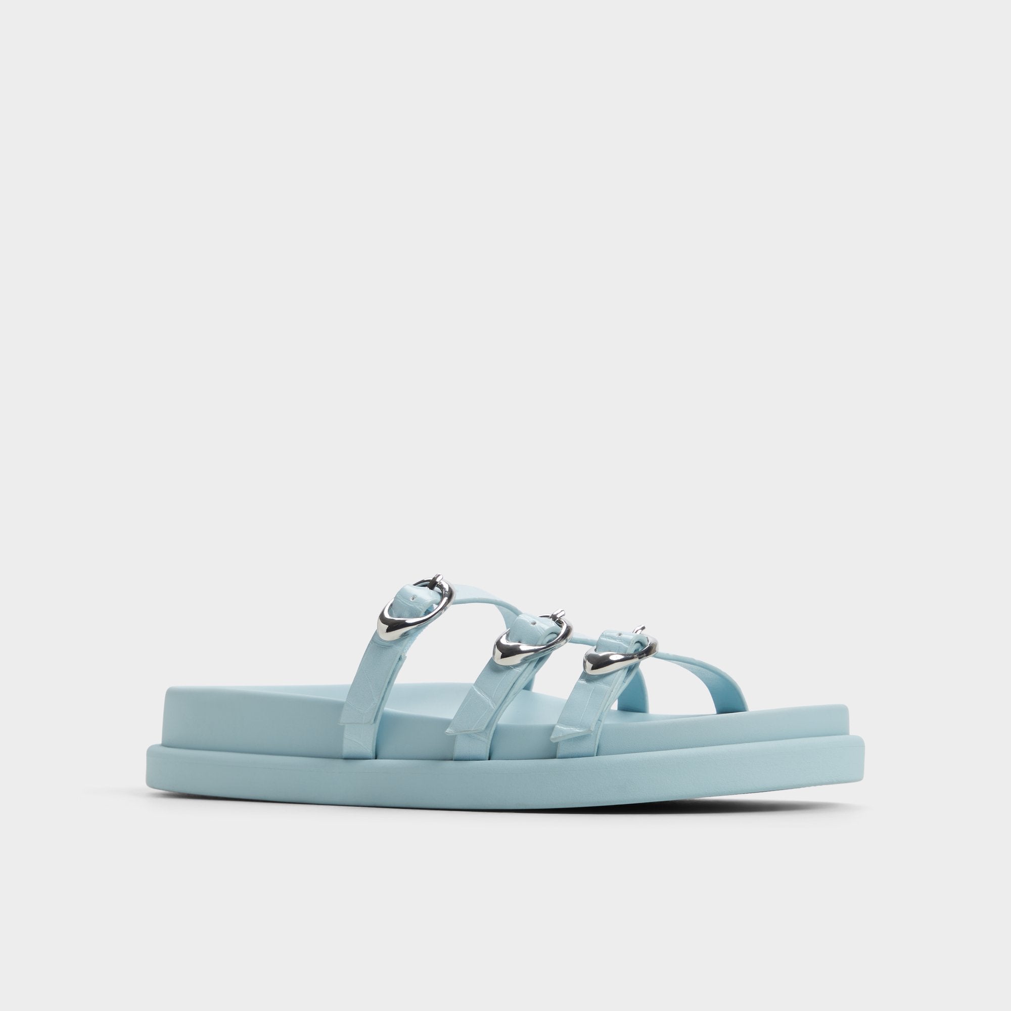 Aldo Zephyra Pastel Blue Women's Footbed sandals - Footbed sandal Women