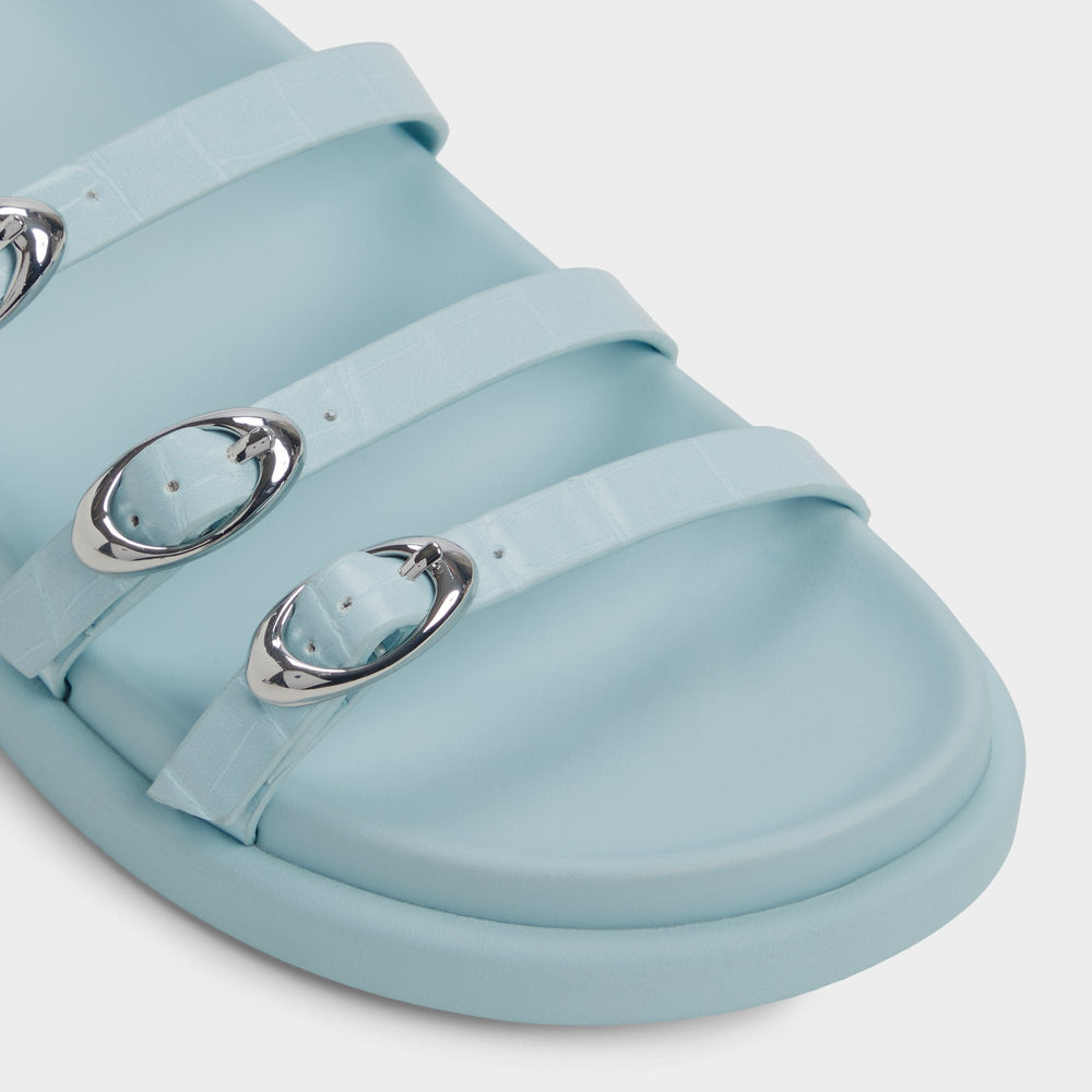 Aldo Zephyra Pastel Blue Women's Footbed sandals - Footbed sandal Women