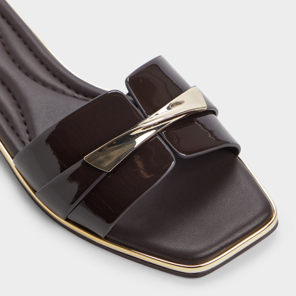Aldo Darlina Medium Brown Women's Flats - Slide sandal Women