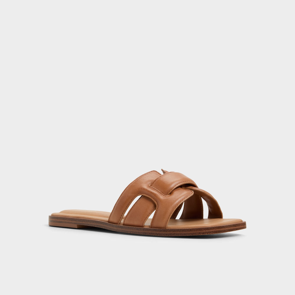 Aldo Eleny Medium Brown Women's Flats - Slide sandal Women