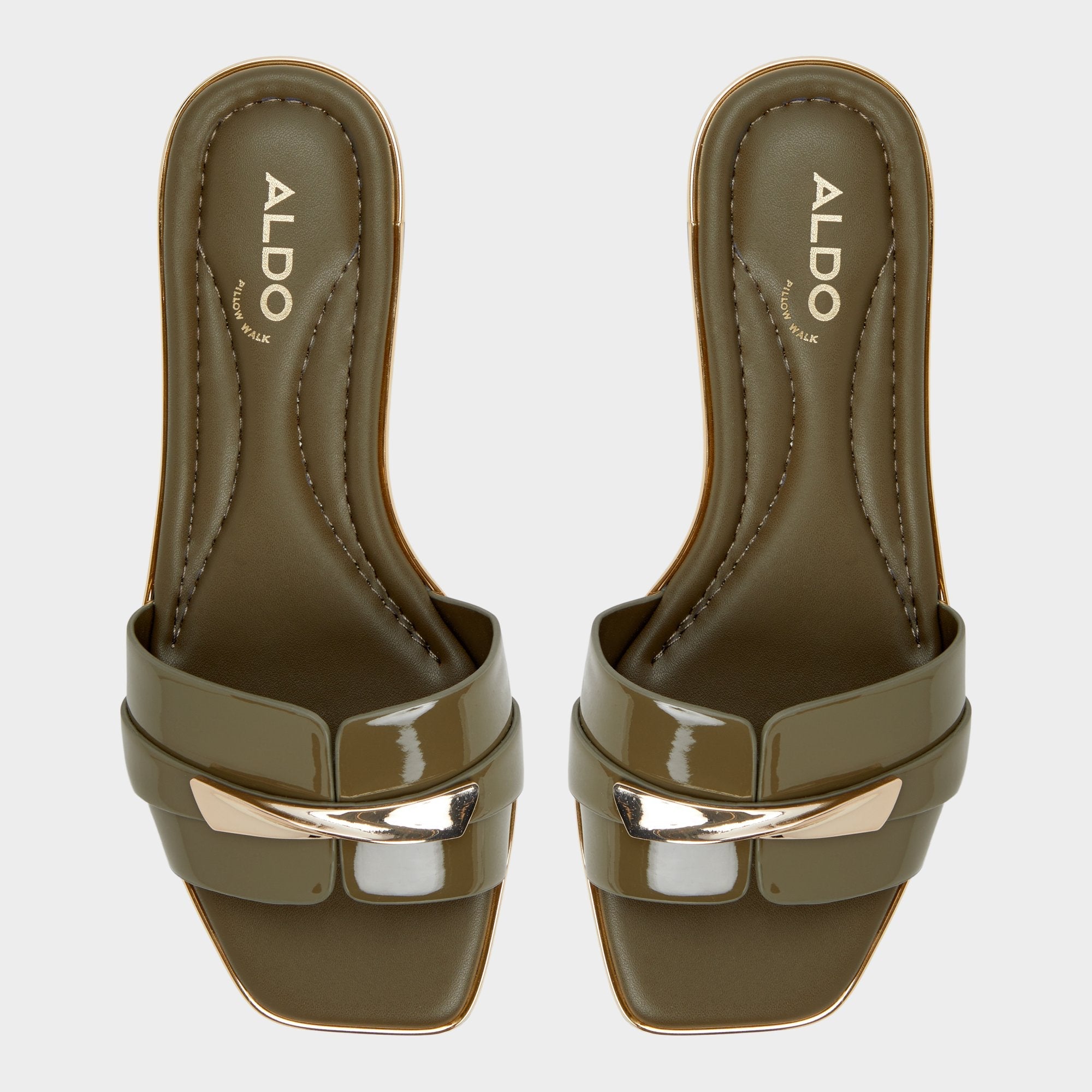 Aldo Darlina Other Green Women's Flats - Slide sandal Women