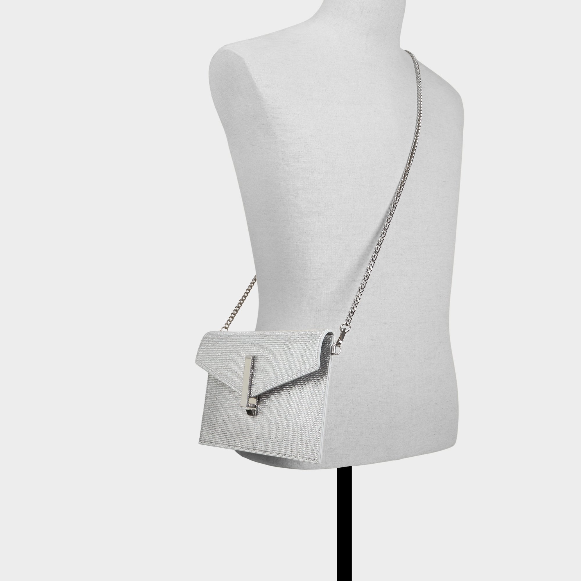 Aldo Lariblingg in Silver - Clutch Women|Bags|New