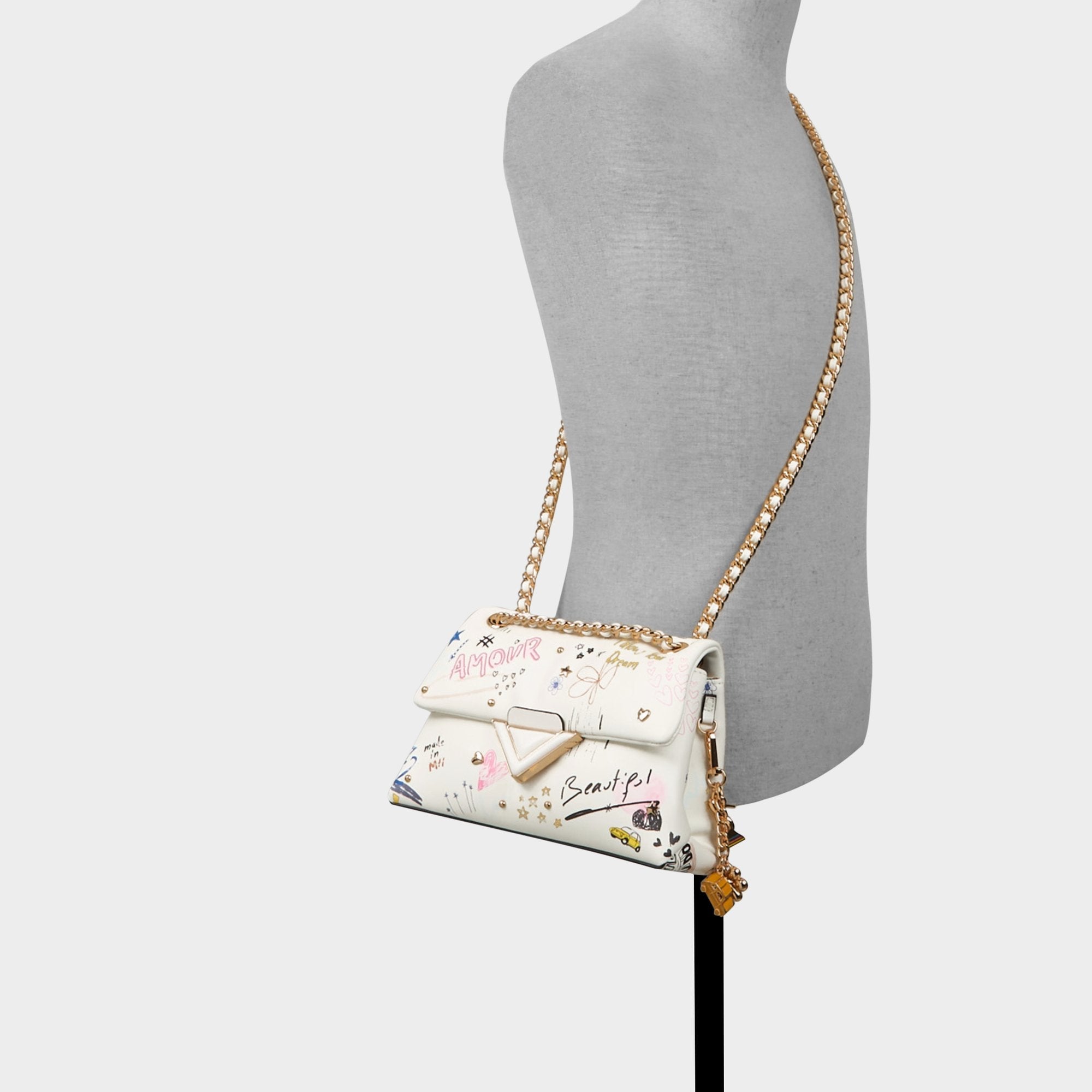 Aldo Doodlesoftpufff in White Combo - Crossbody bag Women|Bags