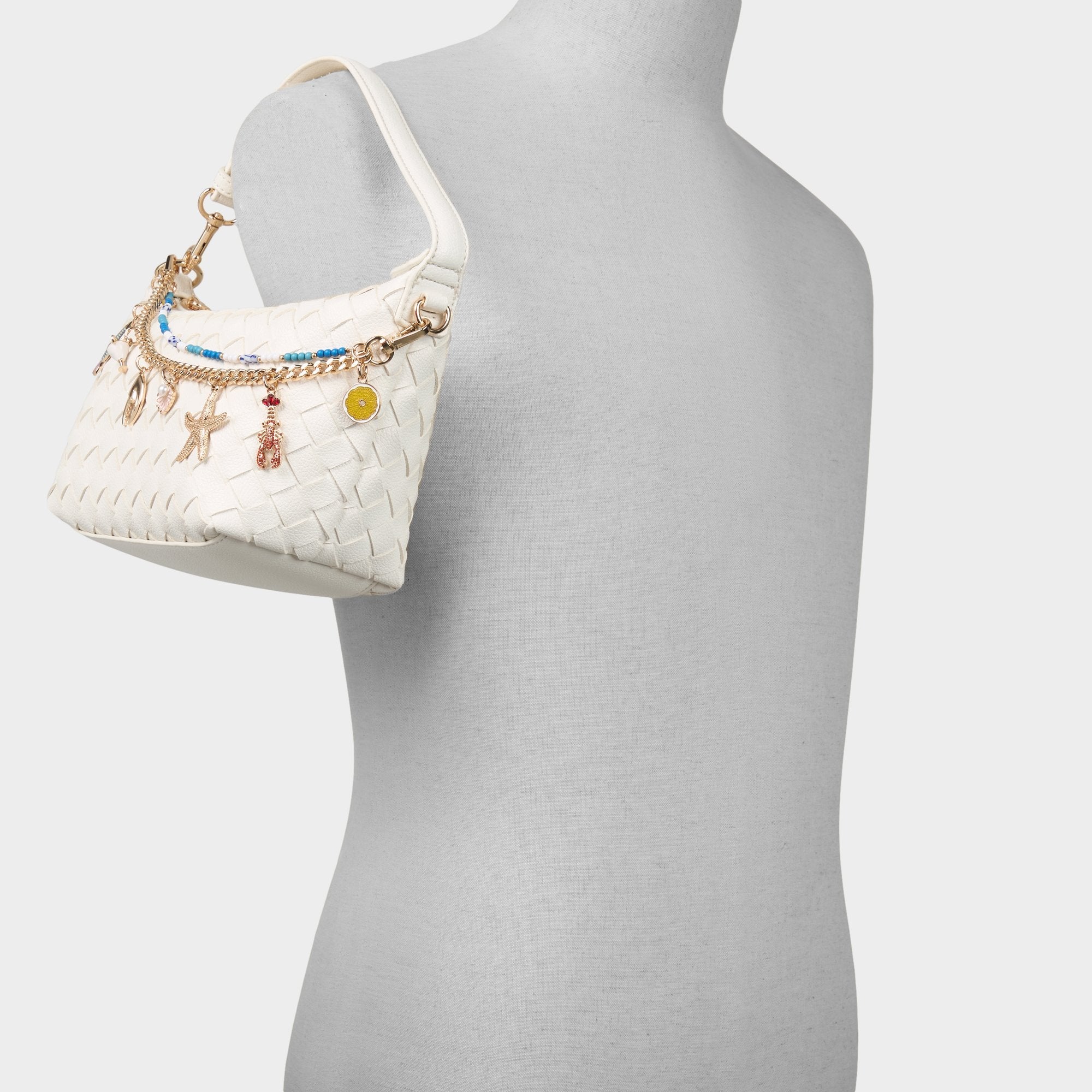 Aldo Frankiewoven White Women's Shoulder Bags - Shoulder bag Women|Bags