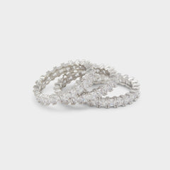 Aldo Aschianamini Silver/Clear Multi Women's Rings - Ring Women|Accessories