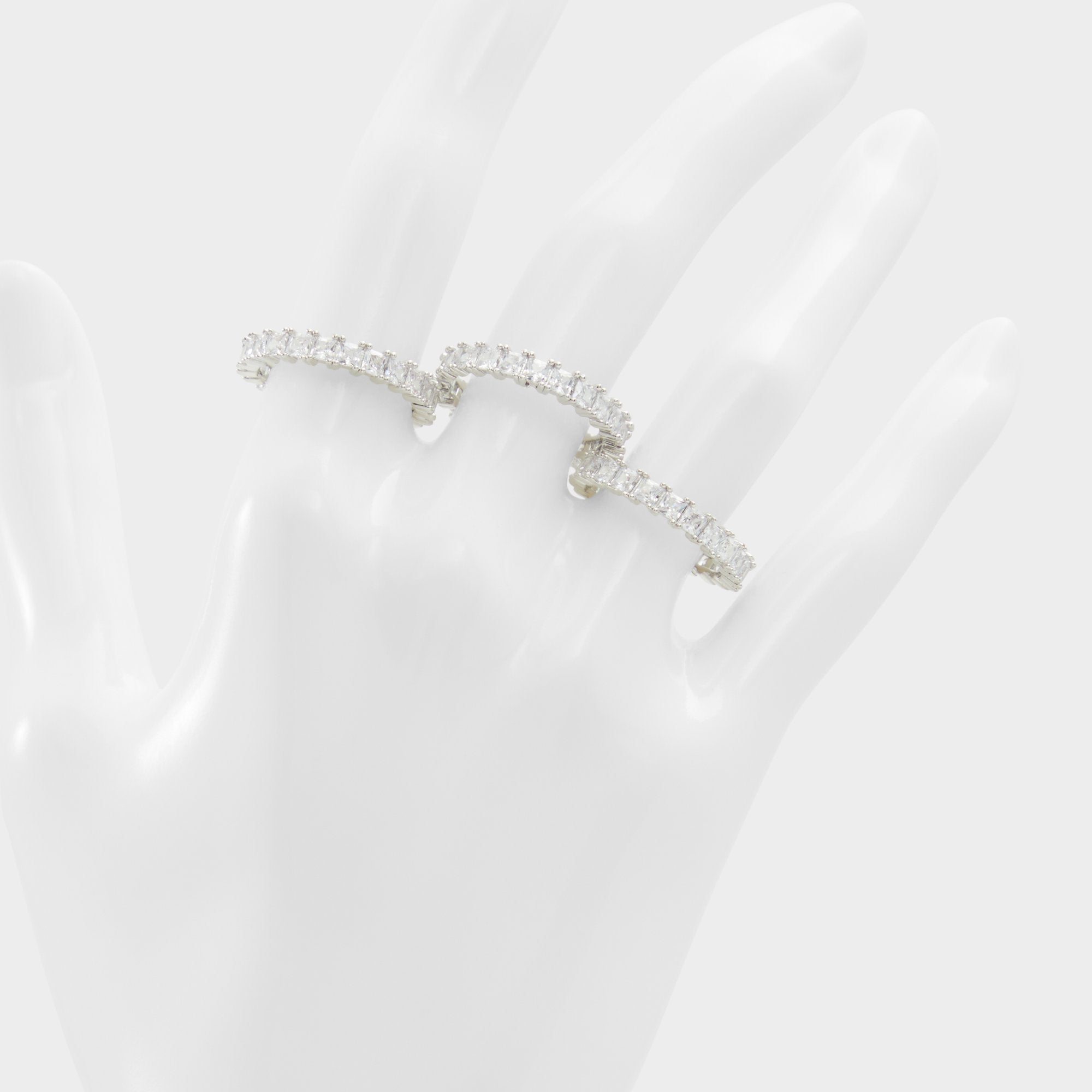 Aldo Aschianamini Silver/Clear Multi Women's Rings - Ring Women|Accessories