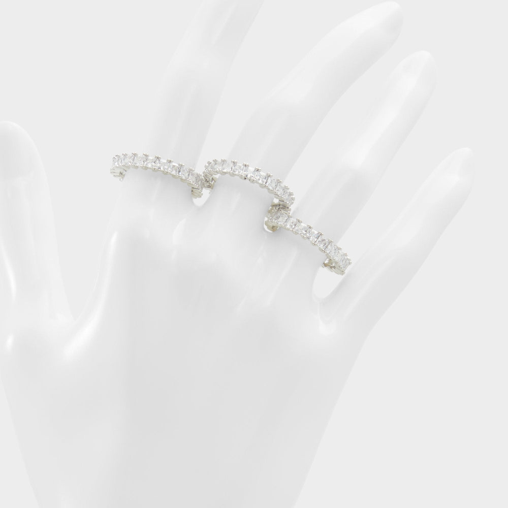 Aldo Aschianamini Silver/Clear Multi Women's Rings - Ring Women|Accessories