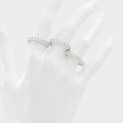 Aldo Aschianamini Silver/Clear Multi Women's Rings - Ring Women|Accessories