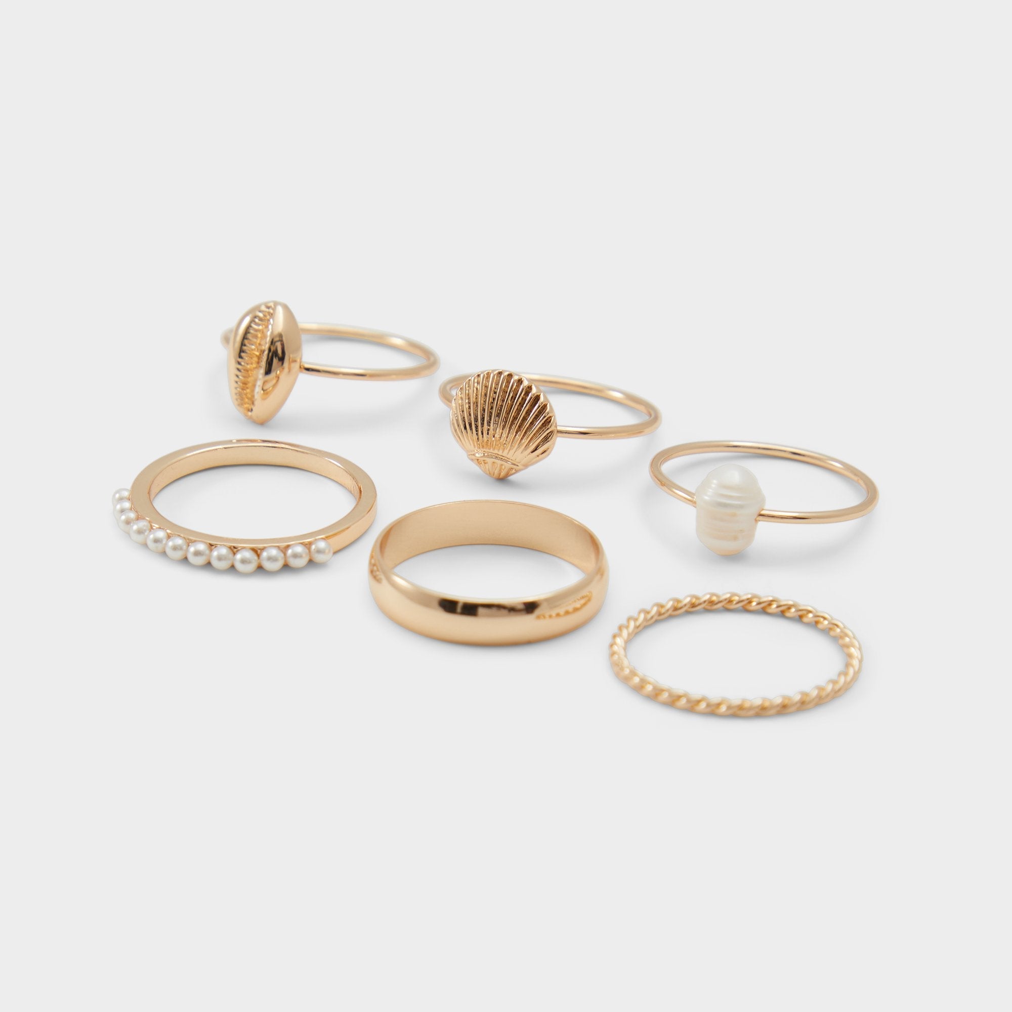 Aldo Shellchic Ice Women's Rings - Stackable rings Women|Accessories